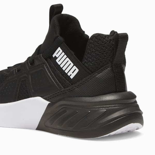 Tenis de entrenamiento para niños pequeños Contempt Demi Remix Mesh, Puma Black-Puma White, extralarge