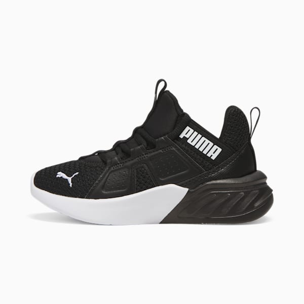 Tenis de entrenamiento para niños pequeños Contempt Demi Remix Mesh, Puma Black-Puma White, extralarge