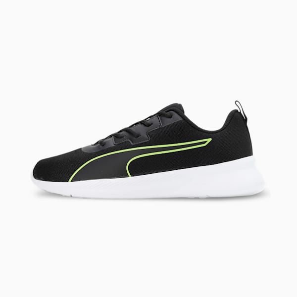 Walk Max Men's Running Shoes, PUMA Black-PUMA White-Lime Squeeze, extralarge-IND