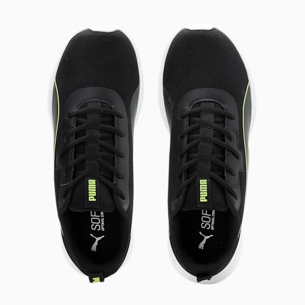 Walk Max Men's Running Shoes, PUMA Black-PUMA White-Lime Squeeze, extralarge-IND