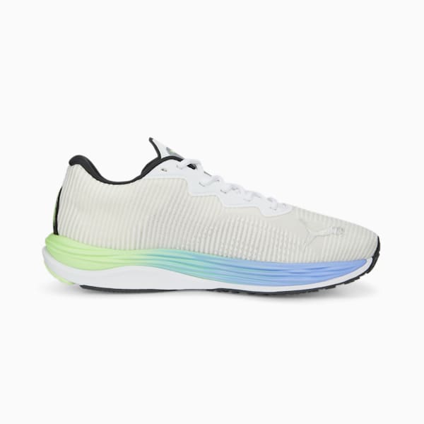 Velocity NITRO 2 Fade Running Shoes Men, PUMA White-PUMA Black-Elektro Purple, extralarge-GBR