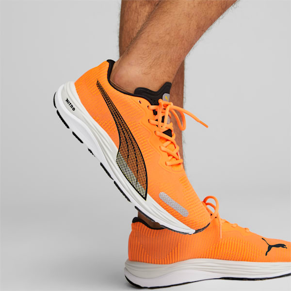 Velocity NITRO 2 Fade Running Shoes Men, Ultra Orange-Fresh Pear