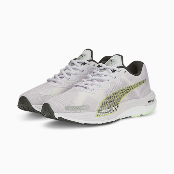 Velocity NITRO™ 2 Fade Women's Running Shoes, Spring Lavender-PUMA Black-Fizzy Lime, extralarge-IND