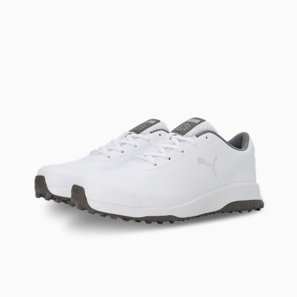 Fusion Tech Spikeless Men's Golf Shoes, PUMA White-QUIET SHADE, extralarge-IND