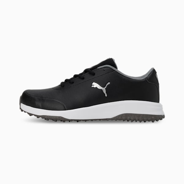 Fusion Tech Spikeless Men's Golf Shoes, PUMA Black-QUIET SHADE, extralarge-IND