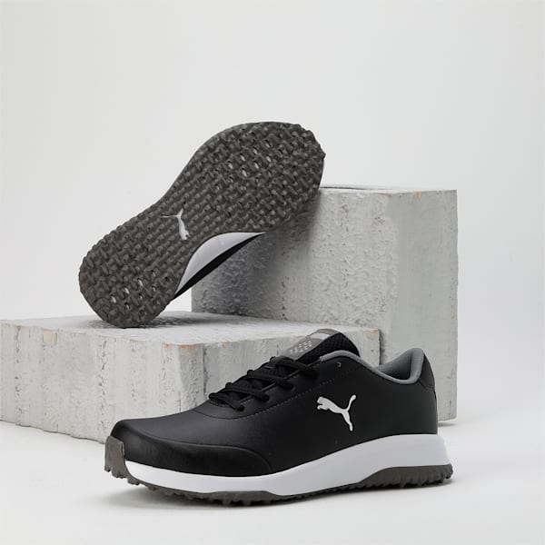 Fusion Tech Spikeless Men's Golf Shoes, PUMA Black-QUIET SHADE, extralarge-IND