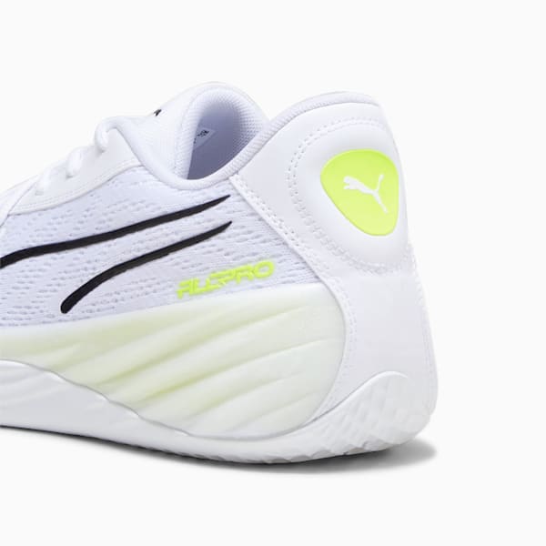 All-Pro NITRO Basketball Shoes, PUMA White-Lime Squeeze, extralarge-GBR