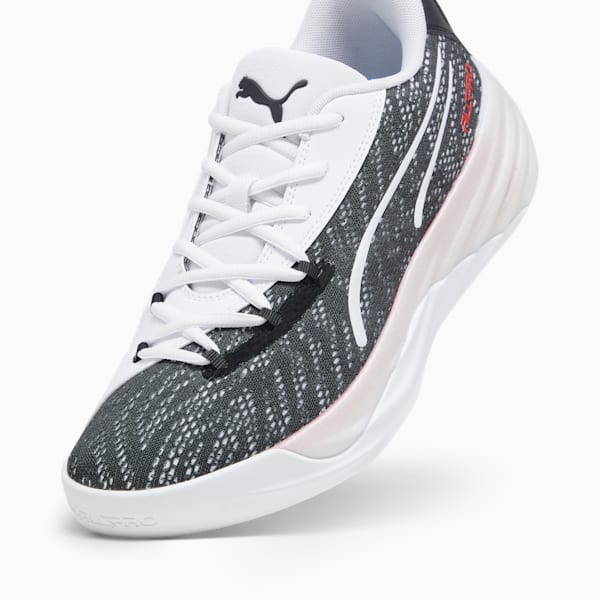 Tenis de baloncesto All-Pro NITRO™ para hombre, PUMA Black-PUMA White-Lime Squeeze, extralarge