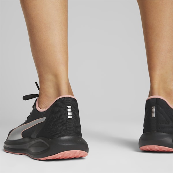 Twitch Runner Metallic Women's Running Shoes, PUMA Black-Hibiscus Flower, extralarge-AUS