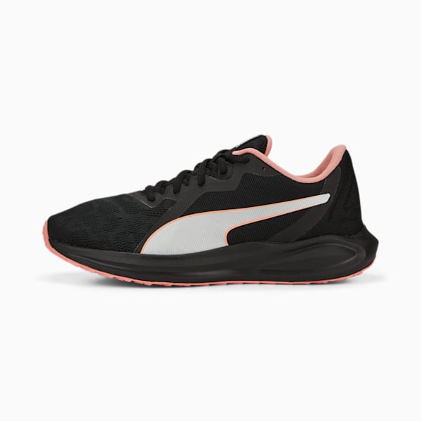 Twitch Runner Metallic Women's Running Shoes, PUMA Black-Hibiscus Flower, extralarge-AUS