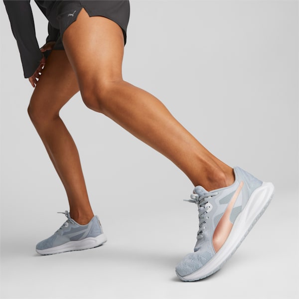 Twitch Runner Metallic Women's Running Shoes, Platinum Gray-Copper Rose, extralarge-IND