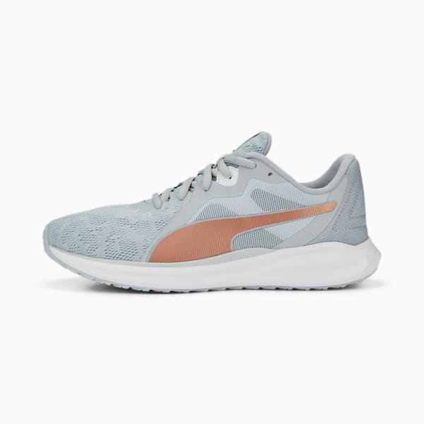 Twitch Runner Metallic Women's Running Shoes, Platinum Gray-Copper Rose, extralarge-IND