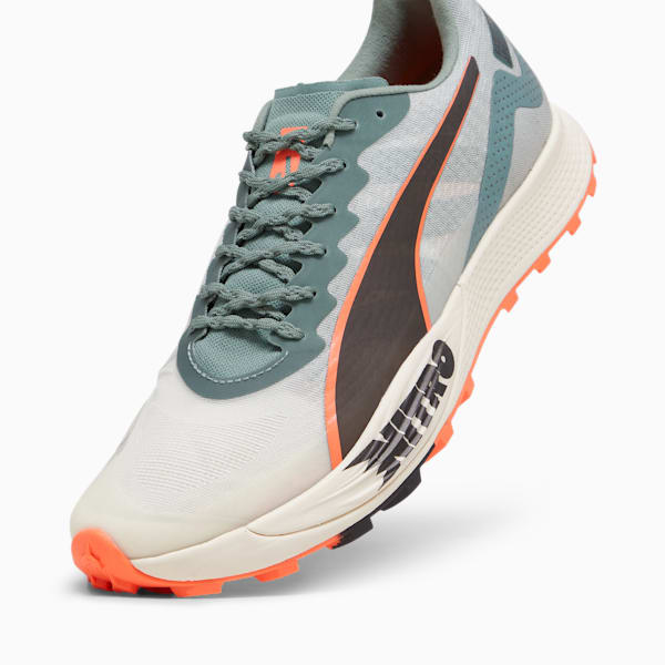 Tenis de carrera de montaña para hombre Fast-Trac Apex NITRO, Eucalyptus-Neon Sun, extralarge