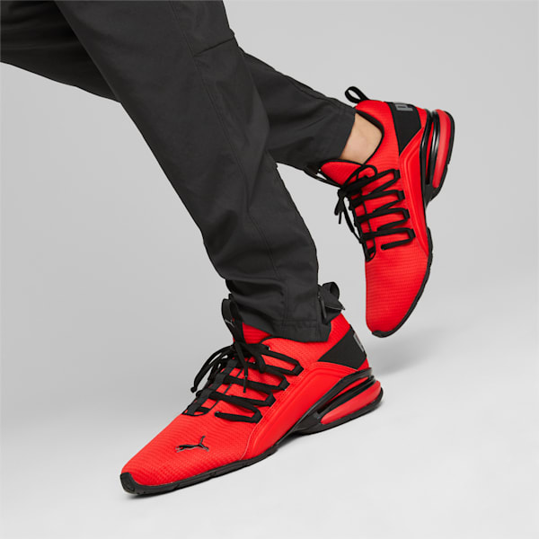 Axelion Logo Pack Running Shoes Men, For All Time Red-PUMA Black-Cool Dark Gray