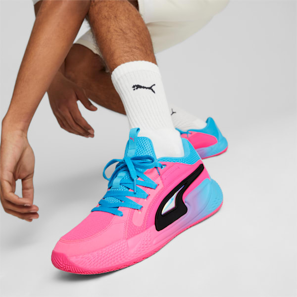 Zapatos de básquetbol Court Rider Chaos Imbalance, Fluro Pink Pes-Bright Aqua, extralarge