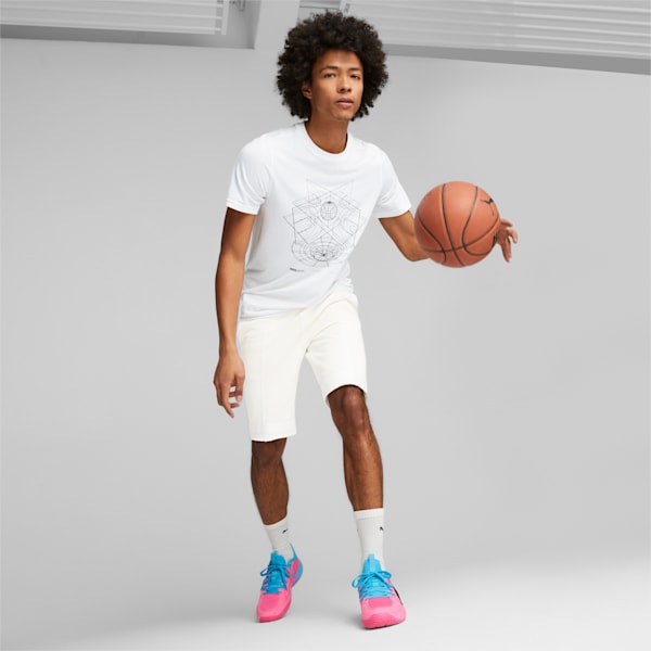 Court Rider Chaos Imbalance Men's Basketball Shoes, Fluro Pink Pes-Bright Aqua, extralarge
