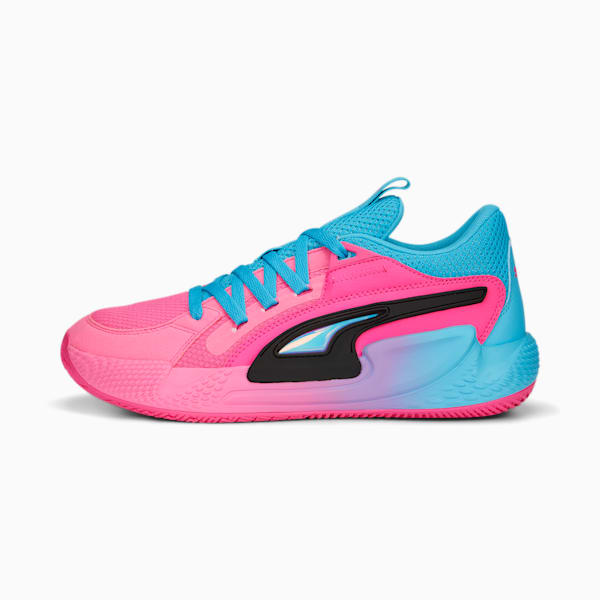 Court Rider Chaos Imbalance Men's Basketball Shoes, Fluro Pink Pes-Bright Aqua, extralarge