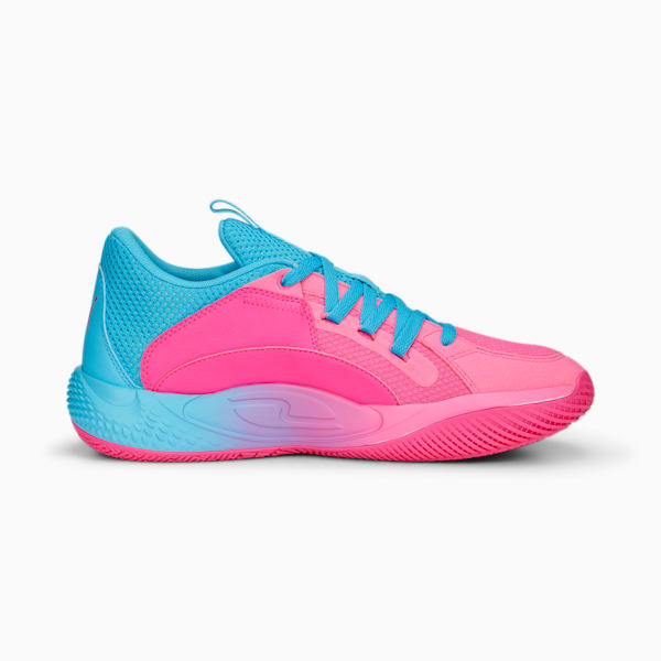 Court Rider Chaos Imbalance Men's Basketball Shoes, Fluro Pink Pes-Bright Aqua, extralarge