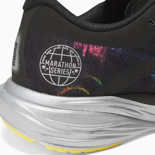 Deviate NITRO™ 2 'Marathon Series' Men's Running Shoes, PUMA Black-Yellow Blaze-Strawberry Burst, extralarge-IND