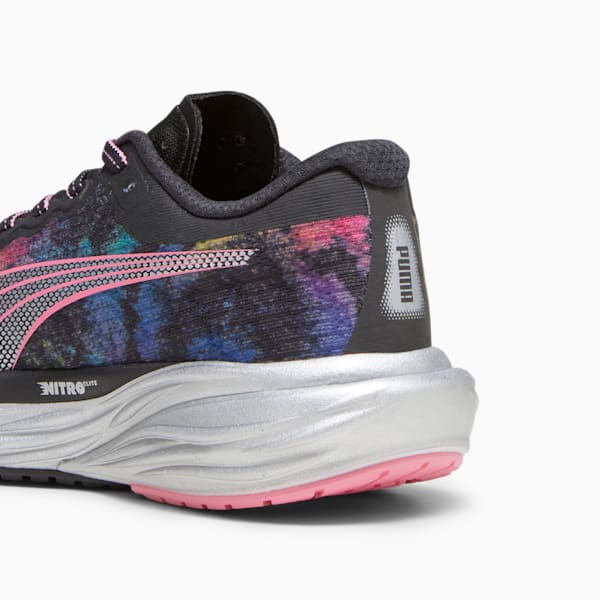 Tenis para correr Deviate NITRO 2 'Marathon Series' Mujer, PUMA Black-Strawberry Burst-Yellow Blaze, extralarge