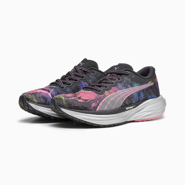 Chaussures de course à pied Deviate NITRO™ 2 'Marathon Series' Femme, PUMA Black-Strawberry Burst-Yellow Blaze, extralarge