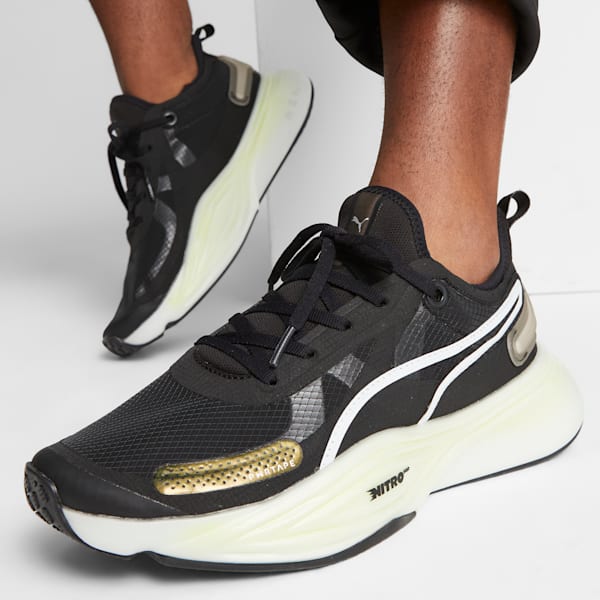 Tenis de entrenamiento PWR NITRO Squared Hombre, PUMA Black-PUMA White, extralarge