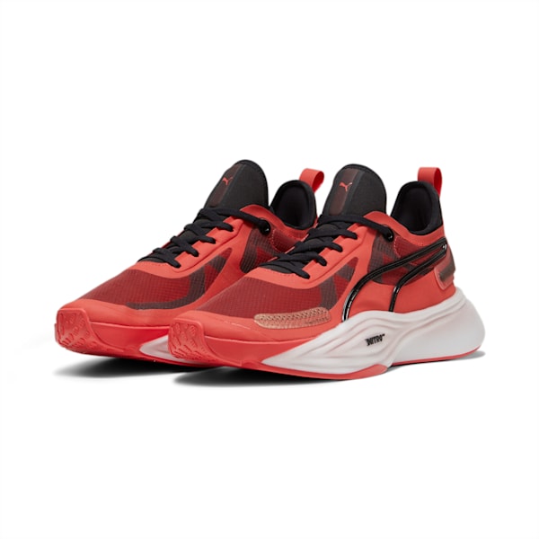 メンズ パワー ニトロ スクエアード トレーニング シューズ, Active Red-PUMA Black, extralarge-JPN