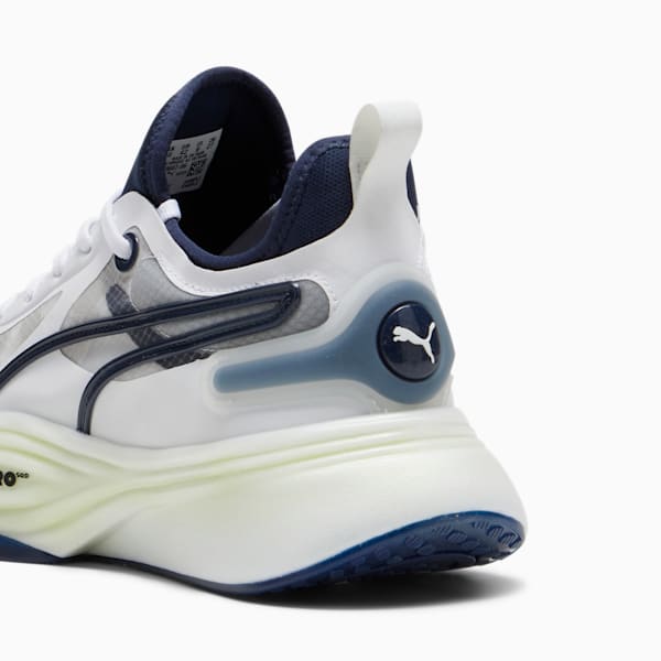 Tenis de entrenamiento PWR NITRO Squared para hombre, PUMA White-Club Navy, extralarge