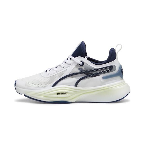 メンズ パワー ニトロ スクエアード トレーニング シューズ, PUMA White-Club Navy, extralarge-JPN