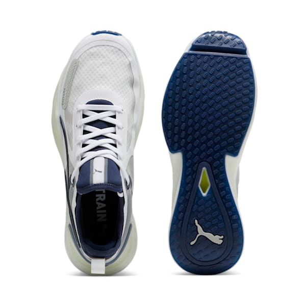 メンズ パワー ニトロ スクエアード トレーニング シューズ, PUMA White-Club Navy, extralarge-JPN