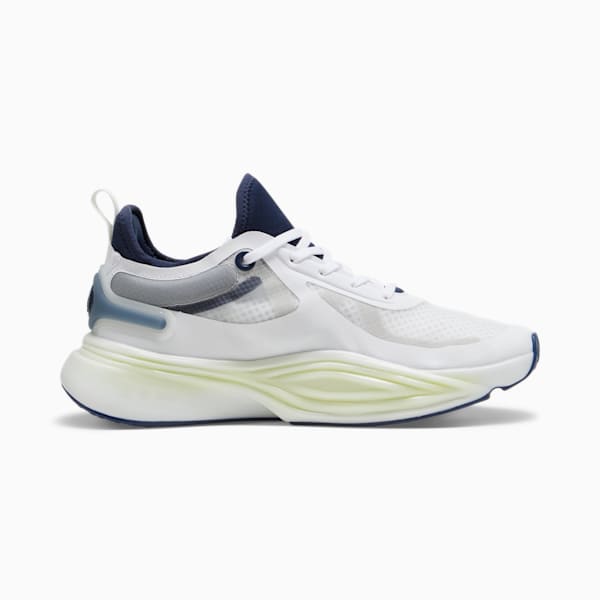 Tenis de entrenamiento PWR NITRO Squared para hombre, PUMA White-Club Navy, extralarge