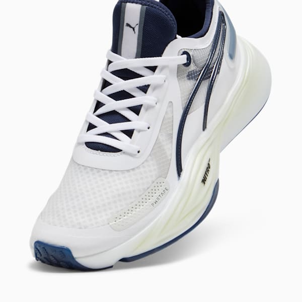 Tenis de entrenamiento PWR NITRO Squared para hombre, PUMA White-Club Navy, extralarge