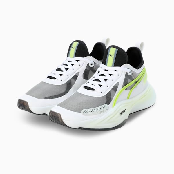 PWR NITRO™ SQD Women's Training Shoes, PUMA White-PUMA Black-Lime Pow, extralarge-IND