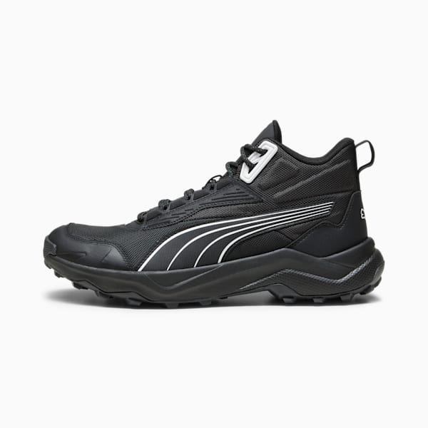 Tenis para senderismo Obstruct Pro Mid, PUMA Black-Dark Coal-PUMA White, extralarge