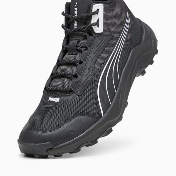 Obstruct Pro Mid Unisex Trail Shoes, PUMA Black-Dark Coal-PUMA White, extralarge-IND