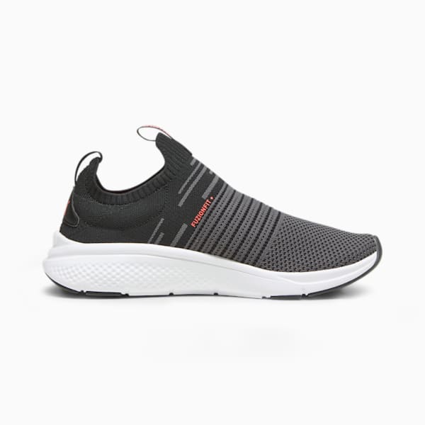 ユニセックス ソフトライド プロ エコー スリップ オン ランニングシューズ, PUMA Black-PUMA White-Fire Orchid, extralarge-JPN