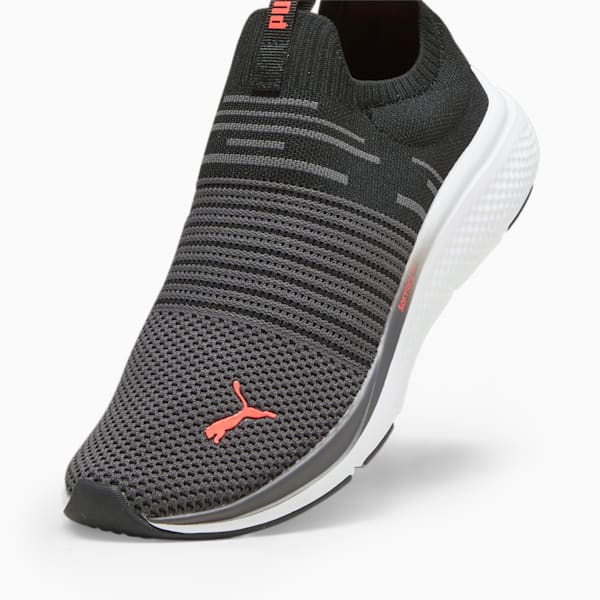 ユニセックス  ソフトライド プロ エコー スリッポン ランニングシューズ, PUMA Black-PUMA White-Fire Orchid, extralarge-JPN