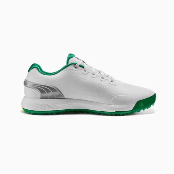 メンズ ゴルフ アルファキャット ニトロ スパイクレス シューズ, PUMA White-Archive Green-Yellow Burst, extralarge-JPN