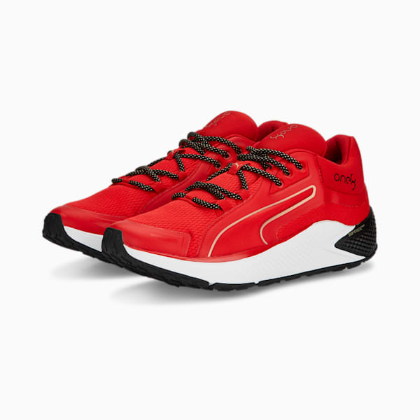 SOFTRIDE Pro Coast One8 Unisex Training Shoes, For All Time Red-PUMA Gold-PUMA Black, extralarge-IND