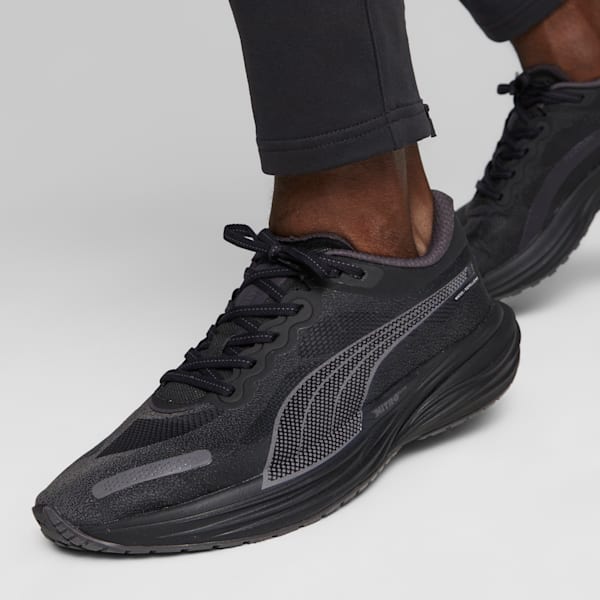 メンズ ディヴィエイト ニトロ 2 ウォータープルーフ ランニングシューズ, PUMA Black-Dark Coal, extralarge-JPN