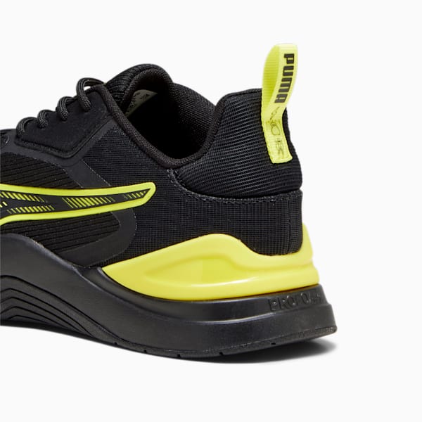 Infusion Premium Unisex Training Shoes, PUMA Black-Yellow Burst, extralarge-AUS