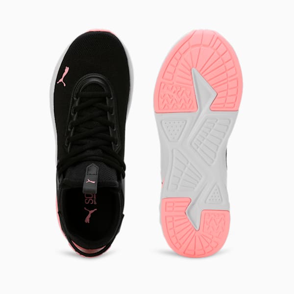 Amare Fresh Unisex Running Shoes, PUMA Black-Koral Ice-PUMA White, extralarge-IND