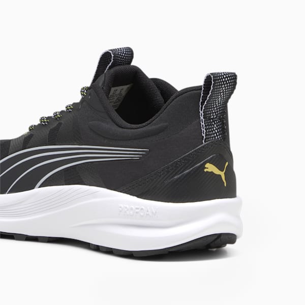 Redeem Pro Trail Running Shoes, PUMA Black-Yellow Blaze, extralarge-IND