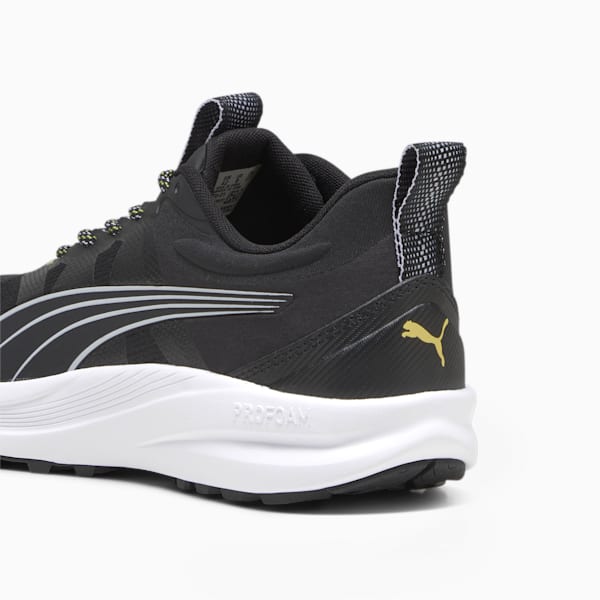 Redeem Pro Unisex Trail Running Shoes, PUMA Black-Yellow Blaze, extralarge-IND