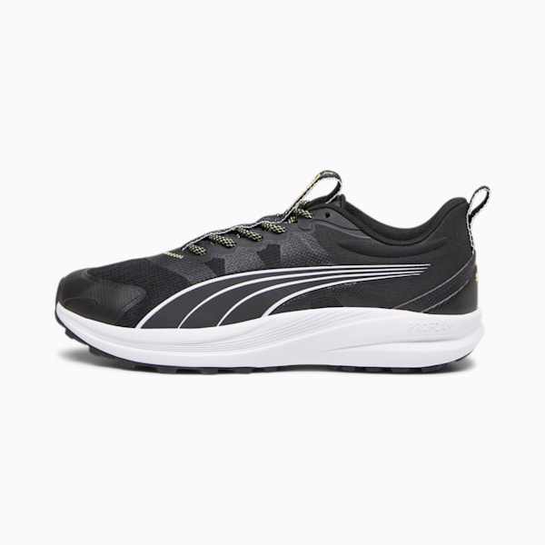 Redeem Pro Trail Running Shoes, PUMA Black-Yellow Blaze, extralarge-IND