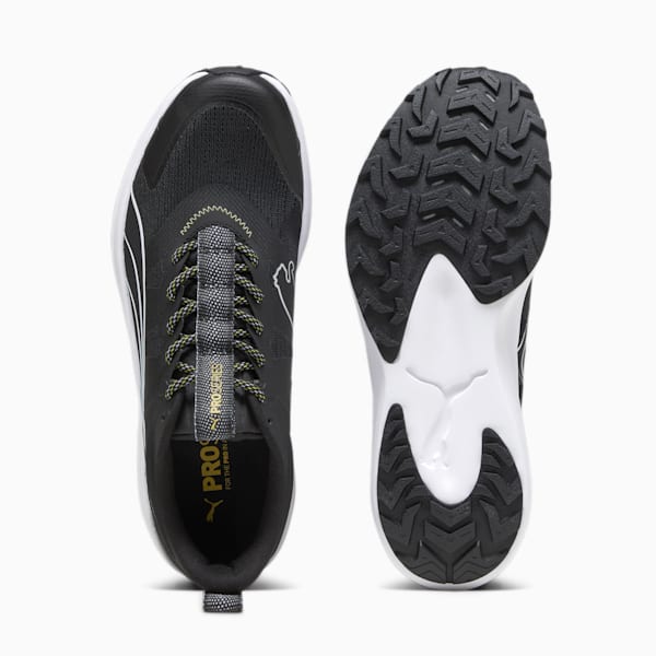 Redeem Pro Trail Running Shoes, PUMA Black-Yellow Blaze, extralarge-IND