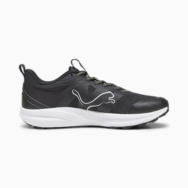 Redeem Pro Trail Running Shoes, PUMA Black-Yellow Blaze, extralarge-IND