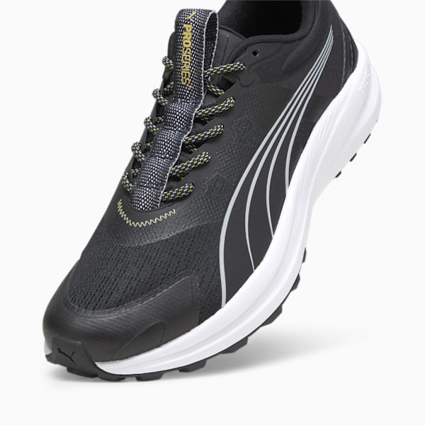 Redeem Pro Trail Running Shoes, PUMA Black-Yellow Blaze, extralarge-IND