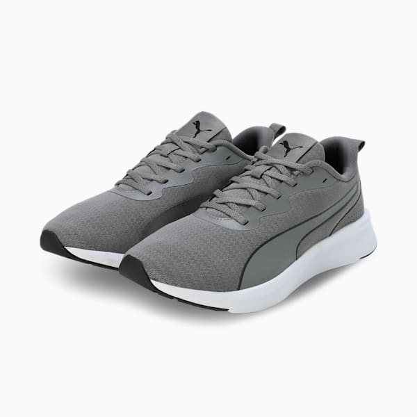 Flyer Lite Running Shoes, Cast Iron-PUMA White, extralarge-IND