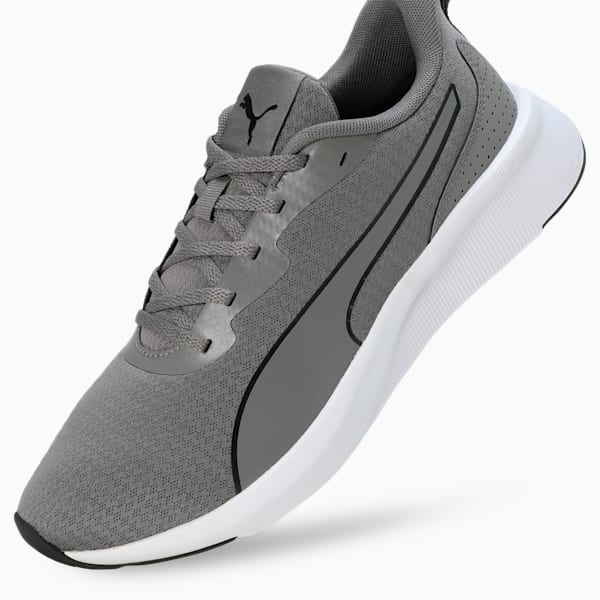 Flyer Lite Running Shoes, Cast Iron-PUMA White, extralarge-IND